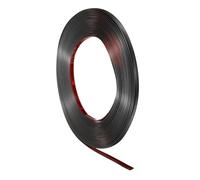 sourcing map 8mm x 10m Wall Trim Peel and Stick Molding Trim, Matte Black | Frame Flexible PVC Self Adhesive DIY Accent Strip for Wall, Ceiling, Floor, Cabinet, Tile, Edge, Borders, Mirror