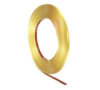 sourcing map 8mm x 10m Wall Trim Peel and Stick Molding Trim, Matte Gold | Frame Flexible PVC Self Adhesive DIY Accent Strip for Wall, Ceiling, Floor, Cabinet, Tile, Edge, Borders, Mirror