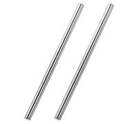 sourcing map 8mm x 300mm 304 Stainless Steel Solid Round Rod for DIY Craft - 2pcs