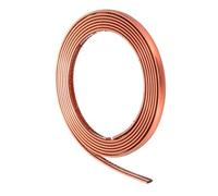 sourcing map 8mm x 5m Wall Trim Peel and Stick Molding Trim Frame, Flexible PVC Self Adhesive DIY Accent Strip for Wall, Ceiling, Floor, Cabinet, Tile, Edge, Borders, Mirror, Rose Gold