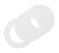 sourcing map 8Pack Goof Rings for 3" Recessed Lights, 3" ID 4.7" OD Steel Flat Goof Trim Ring Can Light Cover Plate Flush Mount Can Converter for Ceiling Wall Hole Decorative, Matte White