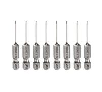 sourcing map 8pcs #000 Phillips Screwdriver Bit PH000 1/4" Hex Shank 2" (50mm) Long 1.2mm Rod Magnetic Cross Head Drill Bits S2 Steel Industrial Screw Driver for Electric Power Tools, Gray