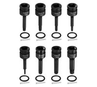 sourcing map 8pcs 1/2" Drive Torx Bit Socket Set T20/T30/T40/T45/T50/T52/T55/T60 Impact 6 Point Star Bit Sockets CR-MO Steel with Cotter Pin and O-Ring for Workshop Adapter