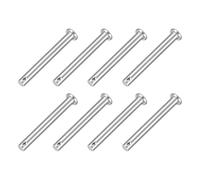 sourcing map 8Pcs 1/4" x 2" Single Hole Clevis Pins, 304 Stainless Steel Flat Head Clevis Pins Hitch Pin for Trailer Latch, Mechanics Repair, Furniture Installation, Industrial Equipment