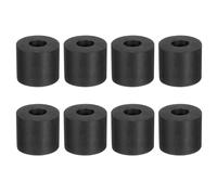 sourcing map 8Pcs 1" OD x 3/8" ID x 7/8" Thick Round Rubber Washers Flat Rubber Spacer Bushing for Home Appliances Cars Boat Accessories