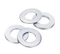 sourcing map 8Pcs 1" SAE Flat Washers Carbon Steel Zinc Plated, 1.08" ID x 2" OD x 0.12" Thick Metal Washers for Screws Bolts Machinery Repair Accessories