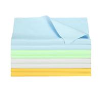 sourcing map 8pcs 12"x12" Large Microfiber Guitar Polishing Cleaning Cloths Soft Thick Cymbal Cleaner Multi-color for Violin Piano Trumpet Flute Ukulele Musical Instruments