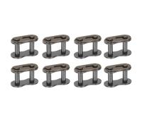 sourcing map 8Pcs 12B-1 Roller Chain Connecting Links 19.05mm Pitch Carbon Steel Master Connector Link, Chain Master Links for 12B-1 Chain