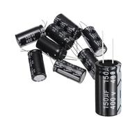 sourcing map 8Pcs 150uF 400V 18x35mm Electrolytic Capacitor, 105C High Temp Radial Leads Aluminum Capacitors for TVs, LCD Monitor, VCD, Black
