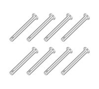 sourcing map 8Pcs 3/16" x 1-9/16" Single Hole Clevis Pins, 304 Stainless Steel Flat Head Clevis Pins Hitch Pin for Trailer Latch, Mechanics Repair, Furniture Installation, Industrial Equipment