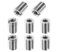 sourcing map 8Pcs 316 Stainless Steel Thread Reducing Nuts, M8x1.25 Male to M5x0.8 Female 10mm Long Metric Repairing Insert Nut Screw Threaded Adapters Sleeve Reducer Conversion Fastener