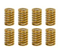 sourcing map 8pcs 3D Printer Heating Bed Spring, 20mm OD 30mm Length Light Load Compression Mould Die Spring 3D Printer Compression Spring for 3D Printer Electric Part, Yellow
