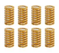sourcing map 8pcs 3D Printer Heating Bed Spring, 20mm OD 35mm Length Light Load Compression Mould Die Spring 3D Printer Compression Spring for 3D Printer Electric Part, Yellow