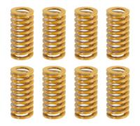 sourcing map 8pcs 3D Printer Heating Bed Spring, 20mm OD 40mm Length Light Load Compression Mould Die Spring 3D Printer Compression Spring for 3D Printer Electric Part, Yellow