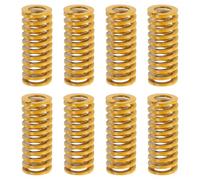 sourcing map 8pcs 3D Printer Heating Bed Spring, 20mm OD 50mm Length Light Load Compression Mould Die Spring 3D Printer Compression Spring for 3D Printer Electric Part, Yellow