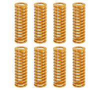 sourcing map 8pcs 3D Printer Heating Bed Spring, 20mm OD 60mm Length Light Load Compression Mould Die Spring 3D Printer Compression Spring for 3D Printer Electric Part, Yellow