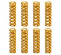 sourcing map 8pcs 3D Printer Heating Bed Spring, 20mm OD 70mm Length Light Load Compression Mould Die Spring 3D Printer Compression Spring for 3D Printer Electric Part, Yellow