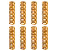 sourcing map 8pcs 3D Printer Heating Bed Spring, 20mm OD 75mm Length Light Load Compression Mould Die Spring 3D Printer Compression Spring for 3D Printer Electric Part, Yellow