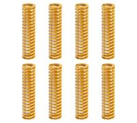 sourcing map 8pcs 3D Printer Heating Bed Spring, 20mm OD 80mm Length Light Load Compression Mould Die Spring 3D Printer Compression Spring for 3D Printer Electric Part, Yellow