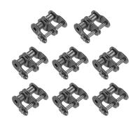sourcing map 8Pcs #40-2/08A-2 Double Chain Offset Half Link Roller 12.7mm Pitch Carbon Steel Master Connector Links for 08A-2/#40-2 Chain