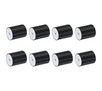 sourcing map 8Pcs 40 x 50mm M8 Thread Female Rubber Mounts, Vibration Isolators, Replaces Anti Vibration Pads Flat Silent Block Base Block