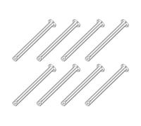 sourcing map 8Pcs 5/32" x 1-9/16" Single Hole Clevis Pins, 304 Stainless Steel Flat Head Clevis Pins Hitch Pin for Trailer Latch, Mechanics Repair, Furniture Installation, Industrial Equipment