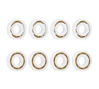 sourcing map 8Pcs 6001 POM Plastic Bearings, 12 x 28 x 8 mm Deep-Groove Ball Bearings, Glass Ball Nylon Cage