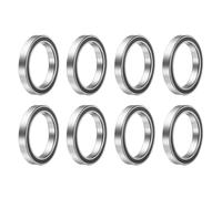 sourcing map 8pcs 6704-2RS Deep Groove Ball Bearings 20x27x4mm Chrome Steel Bearing Double Sealed Precision Bearings, P6(ABEC3)