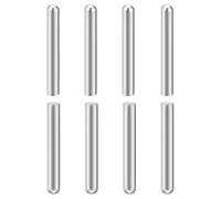 sourcing map 8Pcs 8mm x 60mm Dowel Pins, 304 Stainless Steel Cylindrical Round Head Shelves Support Pegs Locating Pin for Bookshelf Cabinet Furniture Component, GB831, Silver