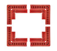 sourcing map 8pcs 90 Degree Positioning Squares Set 3"/4" (80/100mm) Right Angle Corner Clamps Woodworking Tools for Cabinets Picture Frames and Boxes, Red
