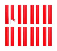 sourcing map 8Pcs Acrylic Flexible Hinges, 75x35mm Invisible Living Hinge, 374° Transparent Continuous Piano Low Profile Flex Hinge for DIY Furniture, Display Stand, Cabinets