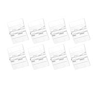 sourcing map 8Pcs Acrylic Hinges, 1 x 1.38 Inch Mini Hardware Folding Hinges Piano Hinges with Mounting Hole for Case Box Handicrafts, Clear
