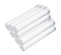 sourcing map 8pcs Acrylic Round Rods 13/16" x 4" Clear Acrylic Dowel Rods Sticks Plastic Sticks Strip for DIY Crafts Lighting Gardening Decorations - 20mm x 100mm