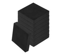 sourcing map 8pcs Anti Vibration Pads for Washing Machine, 3.94'' x 3/4'' Washer Dryer Pedestals Non-Slip and Silent Vibration Isolation Pads Black EVA Support Feet Mat, Square