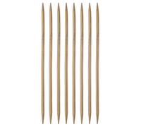 sourcing map 8Pcs Bamboo Knitting Needles Double Pointed Size US 10.25(6.5mm) Carbonized 10 Inch(25cm) Straight for Handmade Creative DIY Knitting Craft Yarn