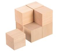 sourcing map 8Pcs Basswood Carving Block, 1.5"x1.5"x1.5" Square Wooden Dowels Blocks for DIY, Arts Decoration, Crafts Whittling, Hand Carved