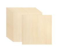 sourcing map 8Pcs Basswood Sheets 8 x 8 x 1/8 Inch Plywood Wood Panels Lightweight/Durable for Painting, Dollhouse, Aircraft Model