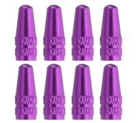 sourcing map 8pcs Bike Valve Caps Anodized Aluminum Road Bicycle Air Tire Valve Caps Dust Caps for MTB Road Racing Bicycle, Purple