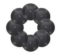 sourcing map 8Pcs Blank Vinyl Records 12 Inch Fake Record Vintage Decoration, PVC Plain Faux Blank Vinyl Records, Retro Vinyl Records for Home Studio Room Wall Aesthetic