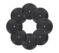 sourcing map 8Pcs Blank Vinyl Records 7 Inch Fake Record Vintage Decoration, PVC Plain Faux Blank Vinyl Records, Retro Vinyl Records for Home Studio Room Wall Aesthetic
