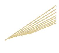sourcing map 8Pcs Brass Rods 1.5mm x 200mm Round Metal Solid Shaft Rod Lathe Bar Stock Welding Sticks for Knife Handle DIY Craft Making Drift Punches, Gold