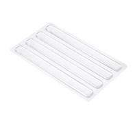 sourcing map 8Pcs Cabinet Door Bumper, Quiet Clear Door Slam Stopper - Rubber Soft Close Bumpers Self Adhesive Rubber Bumpers - 5.91 x 0.59 x 0.12 Inch for Shower, Drawers, Toilet Lids