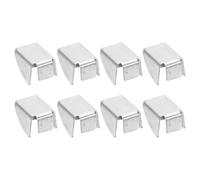 sourcing map 8pcs Cabinet Shelf Clips Steel Adjustable Shelf Bracket Clamp Metal Garage Storage Cabinet Shelf Clip Support Hardware Replacement Parts for Metal and Wood Shelving, Silver