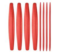 sourcing map 8pcs Car Bumper Guard Strip Anti-Collision Anti-Scratch Bumper Protector Trim Universal Front and Rear Bumper Corner Guard for Cars SUV Pickup Truck, Red