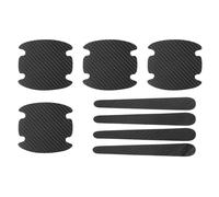 sourcing map 8pcs Car Door Handle Sticker PVC Anti-Scratches Car Door Cup Protector Non-Marking Auto Door Handle Protective Film Universal Vehicle Decoration Accessory, Black