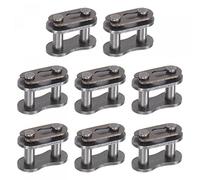 sourcing map 8Pcs Chain Master Connector Link Roller, 1/2" Pitch Carbon Steel, Standard Connecting Split Links for 08B Chain