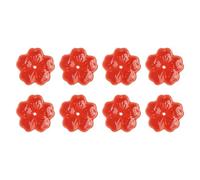 sourcing map 8Pcs Cherry Blossom Ceramic Incense Holder, 1.8"x1.8"x0.35" Ceramic Incense Stick Holder Home Chopsticks Rest Decoration for Home Office Decor, Aromatherapy, Red