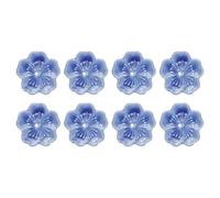 sourcing map 8Pcs Cherry Blossom Ceramic Incense Holder, 1.8"x1.8"x0.35" Ceramic Incense Stick Holder Home Chopsticks Rest Decoration for Home Office Decor, Aromatherapy, Color-Shifting Blue
