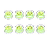 sourcing map 8pcs Circular Bubble Spirit Level 13x7mm Mini Round Bubble Spirit Level Little Measuring Layout Tools for TV Industrial Carpentry Picture Frame, Green/Red