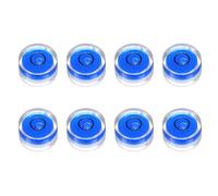 sourcing map 8pcs Circular Bubble Spirit Level 15x8mm Mini Round Bubble Spirit Level Little Measuring Layout Tools for TV Industrial Carpentry Picture Frame, Blue/Black